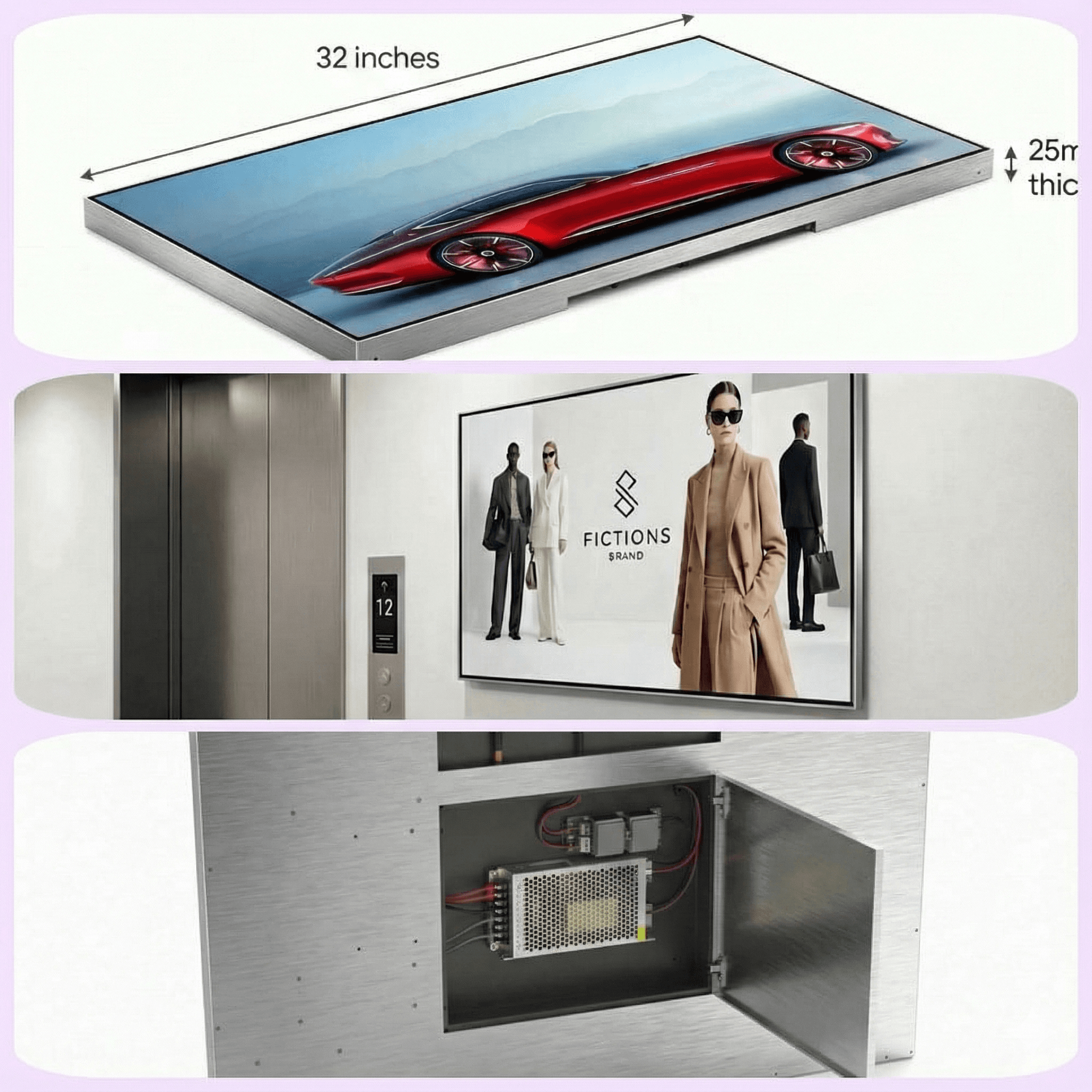 Ultra-slim LCD inventory